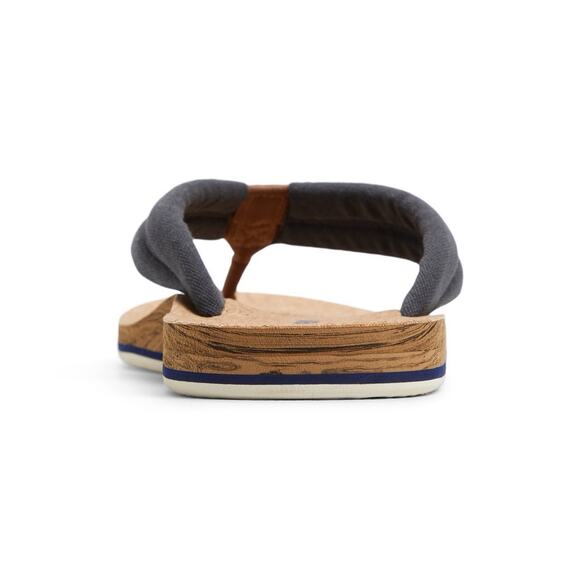 Men\'s Sperry Porto Leather Thong Sandals Black Noir Size 8 Brand New In Box main image 3
